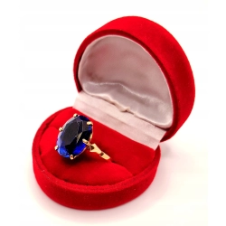 Złoty pierścionek z Szafirem PR.583 W:5,10gr R.22 InterSKLEP