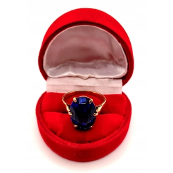 Złoty pierścionek z Szafirem PR.583 W:5,10gr R.22 InterSKLEP