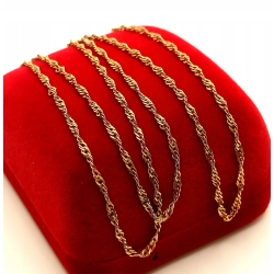 Złoty łańcuszek Singapur PR.585 W:2,65gr Dł.53,5cm InterSKLEP