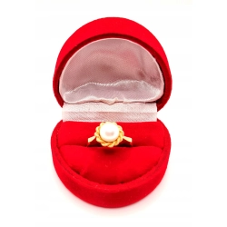 Złoty pierścionek z Perłą PR.583 W:3,36gr R.12 InterSKLEP