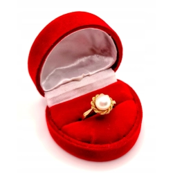 Złoty pierścionek z Perłą PR.583 W:3,36gr R.12 InterSKLEP