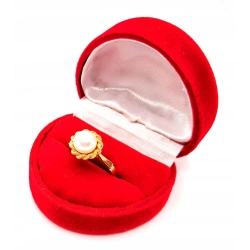 Złoty pierścionek z Perłą PR.583 W:3,36gr R.12 InterSKLEP