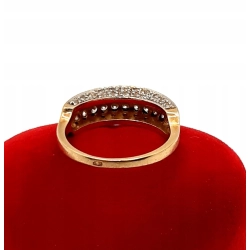 Złoty pierścionek z Cyrkoniami PR.585 W:4,41gr R.14 InterSKLEP