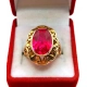 Złoty pierścionek z rubinem pr.585 W:6,96gr Roz.16 InterSKLEP