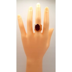 Złoty sygnet z Rubinem PR.585 W:11,12gr R.17 InterSKLEP