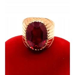 Złoty sygnet z Rubinem PR.585 W:11,12gr R.17 InterSKLEP