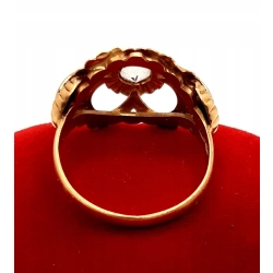 Złoty pierścionek z Kwarcem PR.750 W:4,23gr R.16 InterSKLEP