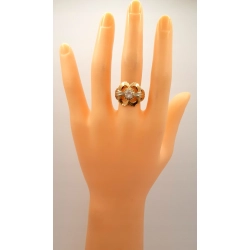 Złoty pierścionek z Kwarcem PR.750 W:4,23gr R.16 InterSKLEP