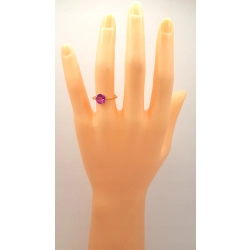 Złoty pierścionek z Różowym kamieniem PR.583 W:1,72gr R.11 InterSKLEP
