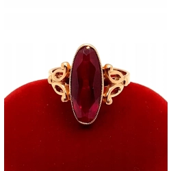 Złoty pierścionek z Rubinem PR.583 W:5,51gr R.16 InterSKLEP