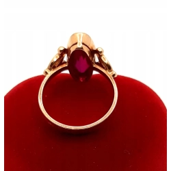 Złoty pierścionek z Rubinem PR.583 W:5,51gr R.16 InterSKLEP