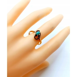 Złoty pierścionek z Turkusem PR.585 W:3,03gr R.17 InterSKLEP