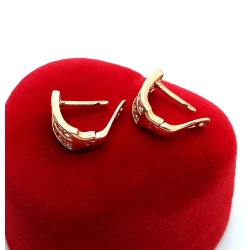 Złote kolczyki z Cyrkoniami PR.585 W:2,14gr InterSKLEP