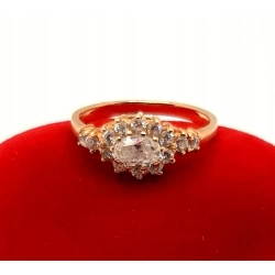 Złoty pierścionek z Cyrkoniami PR.583 W:3,07gr R.15 InterSKLEP