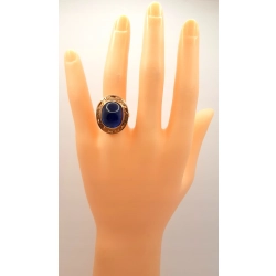 Złoty pierścionek z szafirem PR.585 W:6,09gr R.15 InterSKLEP