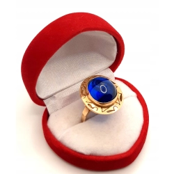 Złoty pierścionek z szafirem PR.585 W:6,09gr R.15 InterSKLEP