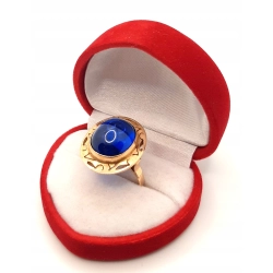 Złoty pierścionek z szafirem PR.585 W:6,09gr R.15 InterSKLEP