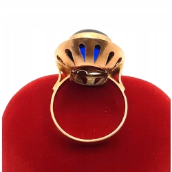 Złoty pierścionek z szafirem PR.585 W:6,09gr R.15 InterSKLEP