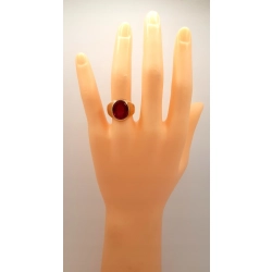 Złoty sygnet z Rubinem PR.585 W:7,45gr R.15 InterSKLEP