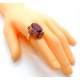 Złoty pierścionek landrynka z Ametystem Pr.585 W:8,33gr Roz.14