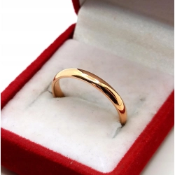 Złota obrączka Szer.2,5mm Pr.583 W:1,91gr Roz.15