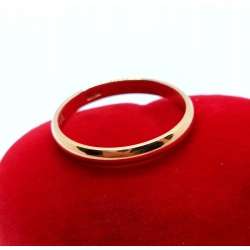 Złota obrączka Szer.2,5mm Pr.583 W:1,91gr Roz.15