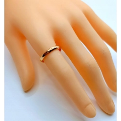 Złota obrączka Szer.2,5mm Pr.583 W:1,91gr Roz.15