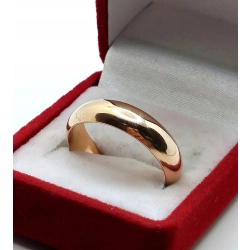 Złota obrączka szer:5,5mm Pr.583 W:5,85gr Roz.19