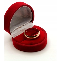 Złota obrączka szer:5,5mm Pr.583 W:5,85gr Roz.19