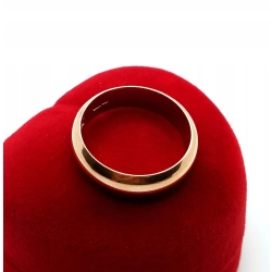 Złota obrączka szer:5,5mm Pr.583 W:5,85gr Roz.19