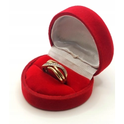 Złoty pierścionek szeroki ażurowy Pr.333 W:2,64gr Roz.11