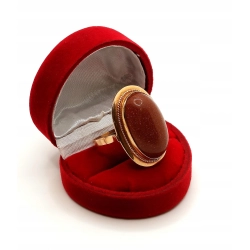 Złoty pierścionek Piasek Pustyni Pr.585 W:10,41gr Roz.22 InterSKLEP