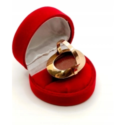 Złoty pierścionek Piasek Pustyni Pr.585 W:10,41gr Roz.22 InterSKLEP