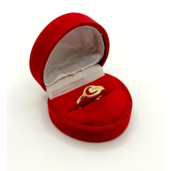 Złoty pierścionek geometryczny Pr.585 W:1,61gr Roz.11 InterSKLEP