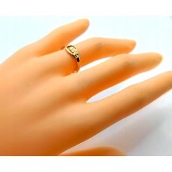 Złoty pierścionek geometryczny Pr.585 W:1,61gr Roz.11 InterSKLEP