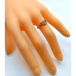 Złoty pierścionek geometryczny Pr.585 W:1,61gr Roz.11 InterSKLEP