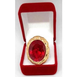 Złoty pierścionek z rubinem Pr.585 W:12,57gr R.17 InterSKLEP