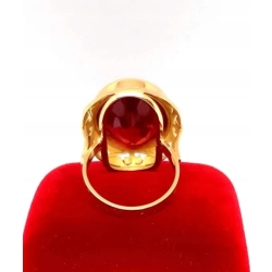 Złoty pierścionek z rubinem Pr.585 W:12,57gr R.17 InterSKLEP