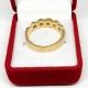 Złoty pierścionek obrączka z cyrkoniami Pr.585 W:4,73gr Roz.15
