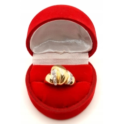 Złoty pierścionek z Cyrkoniami PR.585 W:6,58gr R.15 InterSKLEP