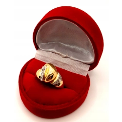 Złoty pierścionek z Cyrkoniami PR.585 W:6,58gr R.15 InterSKLEP