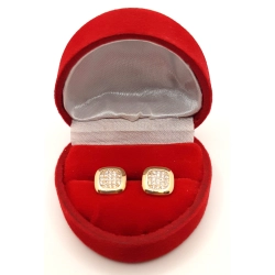 Złote kolczyki z Cyrkoniami PR.585 W:1,97gr InterSKLEP