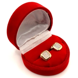 Złote kolczyki z Cyrkoniami PR.585 W:1,97gr InterSKLEP