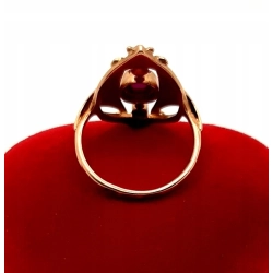 Złoty pierścionek z Rubinkami PR.585 W:3,56gr R.12 InterSKLEP