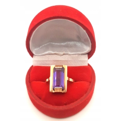 zZłoty pierścionek z Ametystem PR.585 W:4,18gr R.17 InterSKLEP