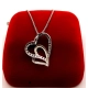 Złoty łańcuszek z zawieszką dwa serca PR.585 W:3,70gr Dł.46cm InterSKLEP