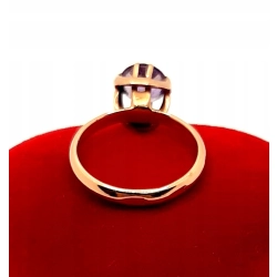 Złoty pierścionek z Ametystem PR.583 W:2,83gr R.9 InterSKLEP