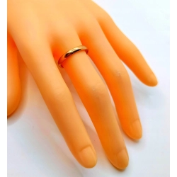 Złota obrączka 3mm Pr.585 W:2,61gr Roz.18 InterSKLEP