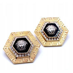 Złote kolczyki duże Pr.585 W:31,06gr Śred.3,8cm InterSKLEP