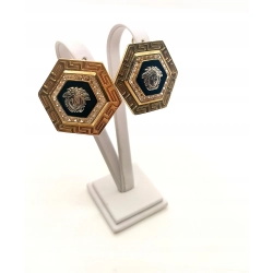 Złote kolczyki duże Pr.585 W:31,06gr Śred.3,8cm InterSKLEP